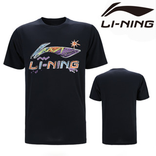 Li NING Áo thun cầu lông Bóng bàn Quần áo thể thao dành cho nam nữ Bóng bàn thi đấu Áo sơ mi tập luyện Baskteball Trainingf Áo thun thể thao Casula Top