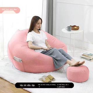 (Sẵn hàng)Ghế lười hạt xốp 3ii Home hình trái lê chống thấm Size 120x130cm  chất liệu sử dụng cao cấp