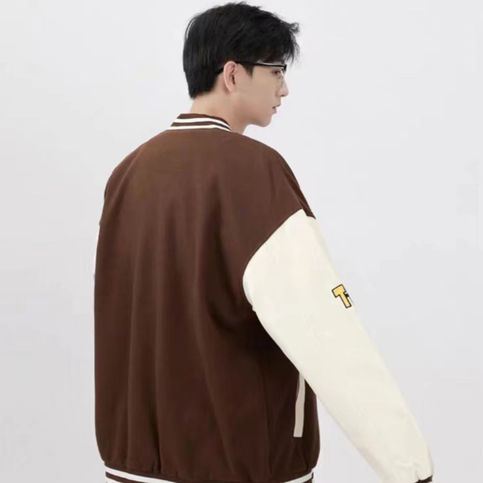 Áo Khoác bomber Thêu Chữ Thời Trang Cho Nam Nữ phong cách Hàn Quốc áo khoác gió 2 lớp simple áo varsity jacket unisex áo khoác from rộng áo khoác bóng chày nam