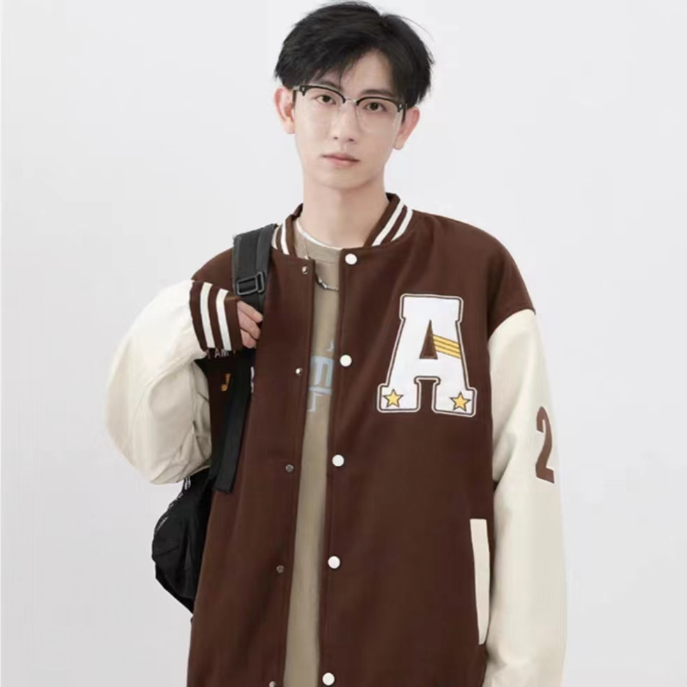Áo Khoác bomber Thêu Chữ Thời Trang Cho Nam Nữ phong cách Hàn Quốc áo khoác gió 2 lớp simple áo varsity jacket unisex áo khoác from rộng áo khoác bóng chày nam