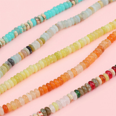 Beadia Set 150 Viên Đá Mã Não Tự Nhiên 2x4mm Màu Đỏ 38cm Dùng Làm Trang Sức DIY