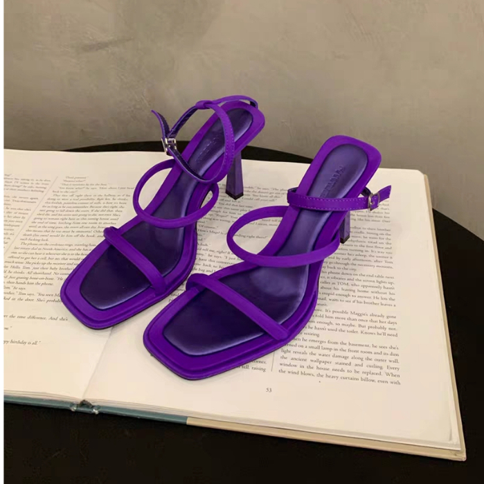 Sandal Cao Gót Thiết Kế Mới Đơn Giản Thời Trang Theo Phong Cách Pháp Cho Nữ