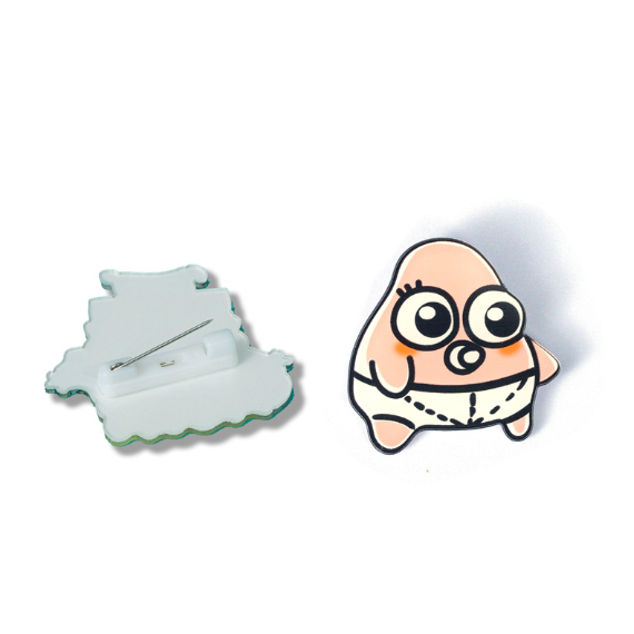 Ghim Cài Áo Hình Sanrio Bằng Acrylic Mềm Mại Dễ Thương