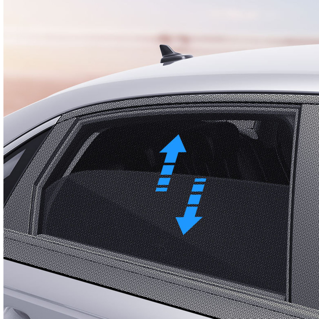 2 Chiếc Màn Lưới Che Nắng Cửa Sổ Xe Hơi - Chống Nắng Và Tia UV Thoáng Khí Màn Cho Xe Cắm Trại - CoolCar