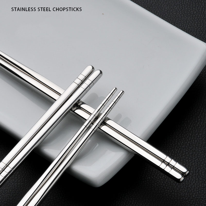 Đôi Đũa Cao Cấp Chống Trượt Bằng Thép Không Gỉ 304