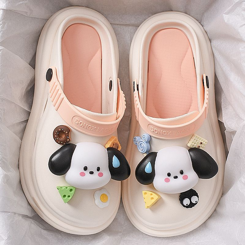 🌟Mới 2023🌟sandal nữ  dép chống trượt đáy dày xuyên thấu  họa tiết hoạt hình thời trang 2023 bánh mì dép AA6464