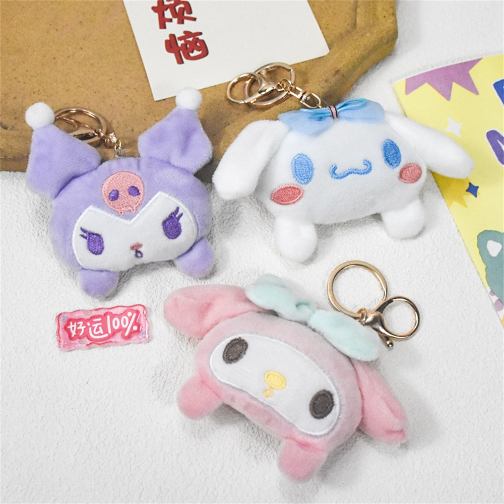 Móc Khóa Hình Thú Nhồi Bông Sanrio Melody Kulomi Hoạt Hình Dễ Thương