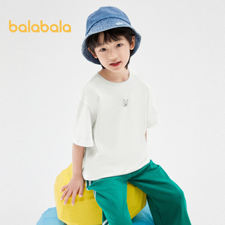 balabala Áo Thun cotton Tay Ngắn Màu Trơn Mẫu Mới 2023 Thời Trang Mùa Hè Cho Mẹ Và Bé