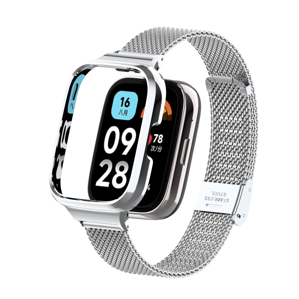 Vòng đeo tay kim loại dây đeo bằng thép không gỉ cho Redmi Watch 4 3 Active 2 Lite / Mi Watch Lite