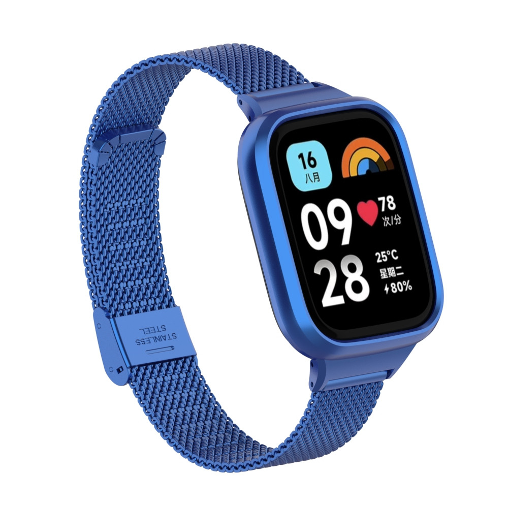 Vòng đeo tay kim loại dây đeo bằng thép không gỉ cho Redmi Watch 4 3 Active 2 Lite / Mi Watch Lite