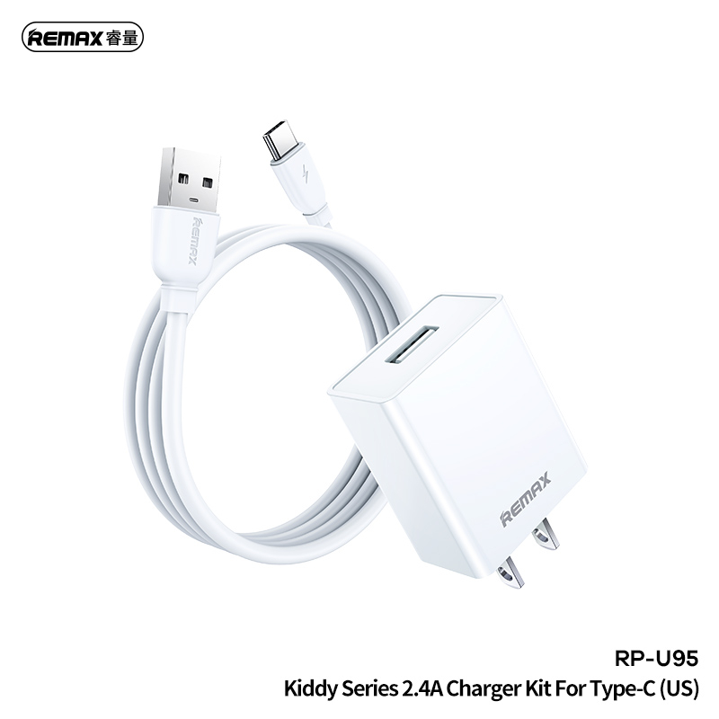 REMAX 2.4A RP-U95 Charging Cable+Adapter Kit