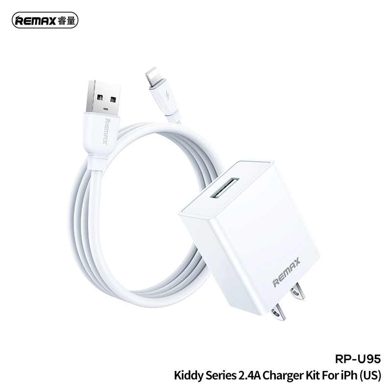 REMAX 2.4A RP-U95 Charging Cable+Adapter Kit