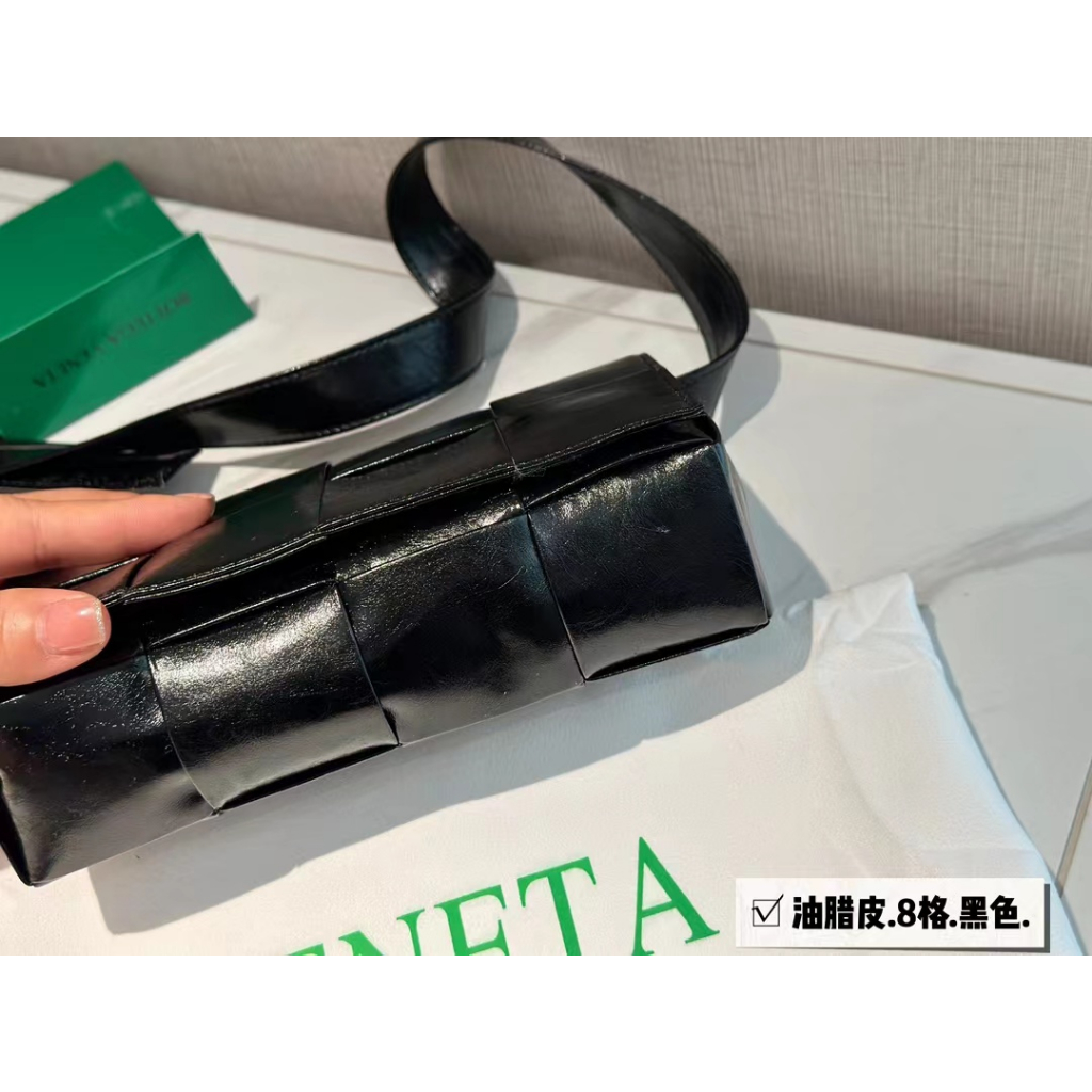 Botega Túi Da Sáp Dầu Bện Chéo Thời Trang Thanh Lịch