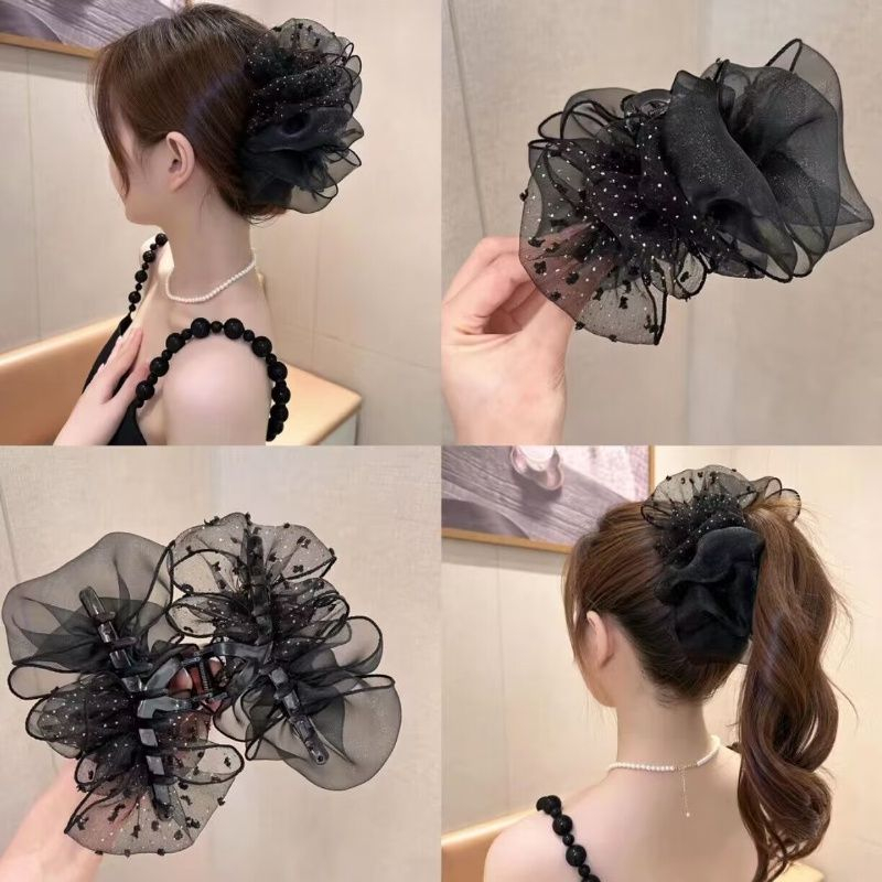 Kẹp Tóc Hình Nơ Đính Đá Lấp Lánh Thời Trang Mùa Hè Cho Nữ