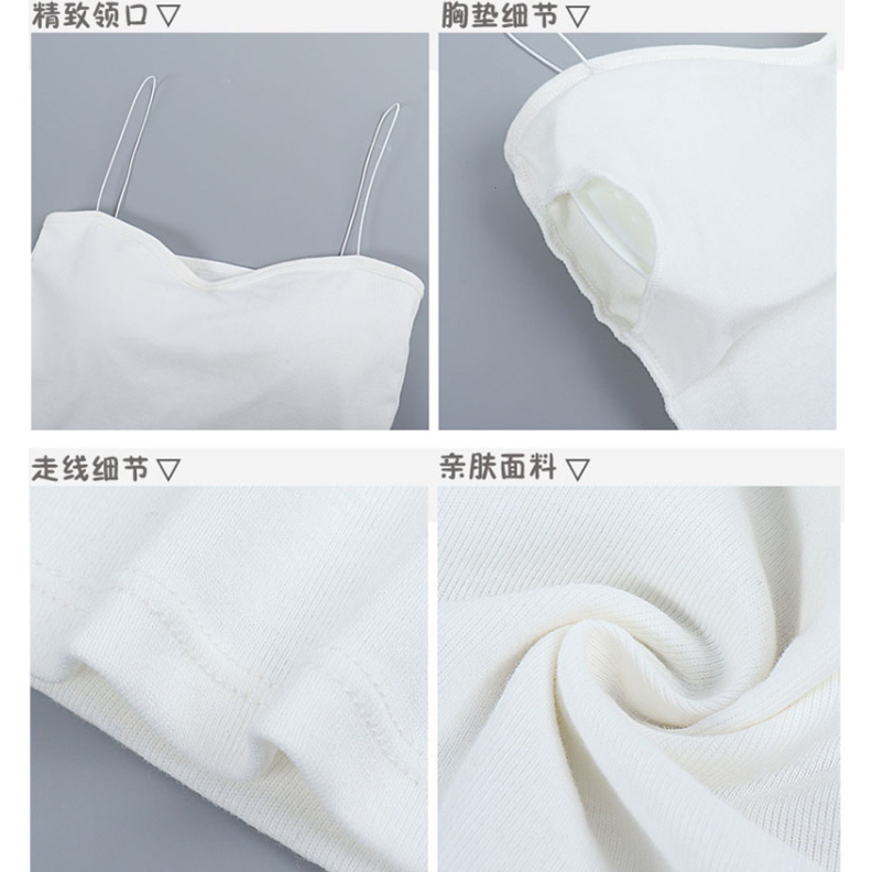 Áo Ống cotton Mỏng Thoáng Khí Thoải Mái Phong Cách Mới Mùa Hè Cho Nữ @ -
