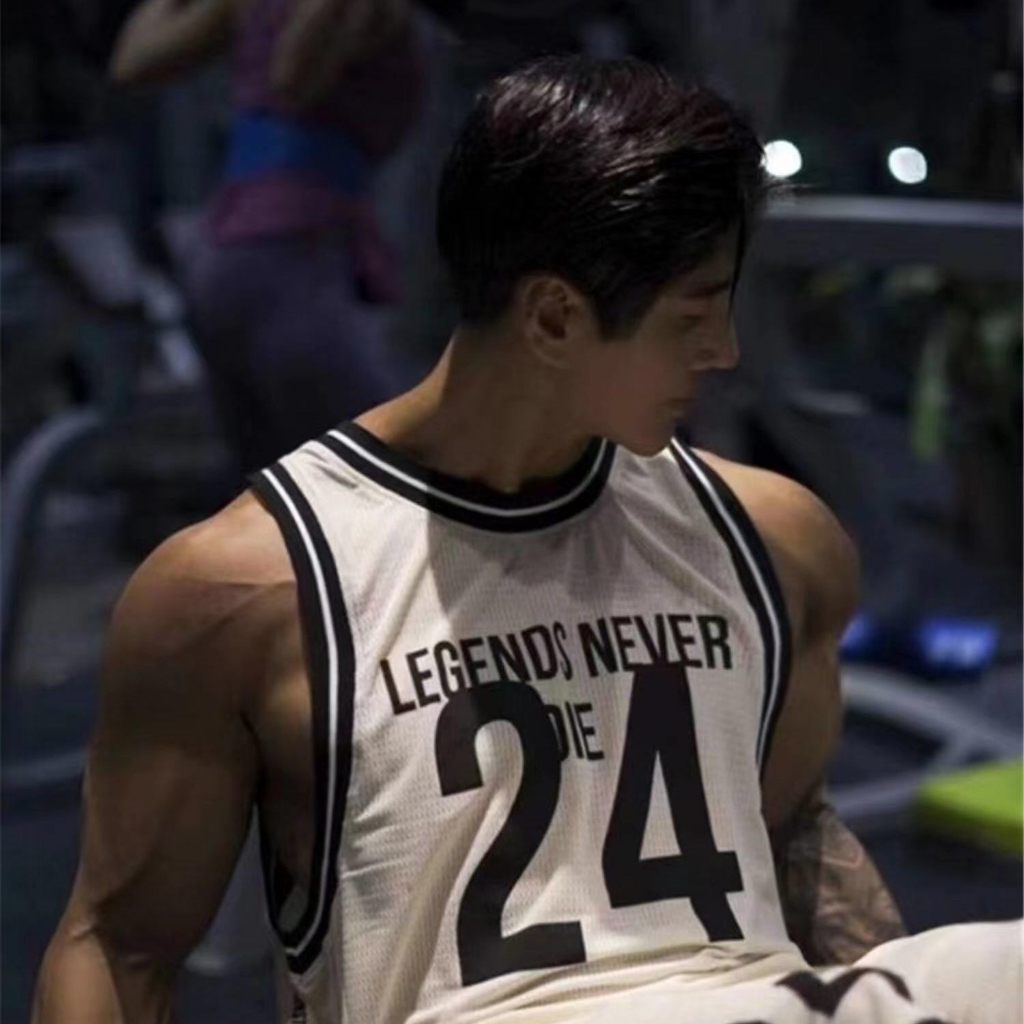 Áo Bóng Rổ Phối Lưới Co Giãn Nhanh Khô Số 24 Mẫu Mới Thời Trang Cho Nam