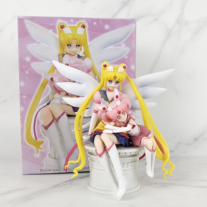 Mô Hình Nhân Vật Tiểu Thuyết Công Chúa chibiusa / Thủy Thủ Mặt Trăng 14cm Bằng pvc