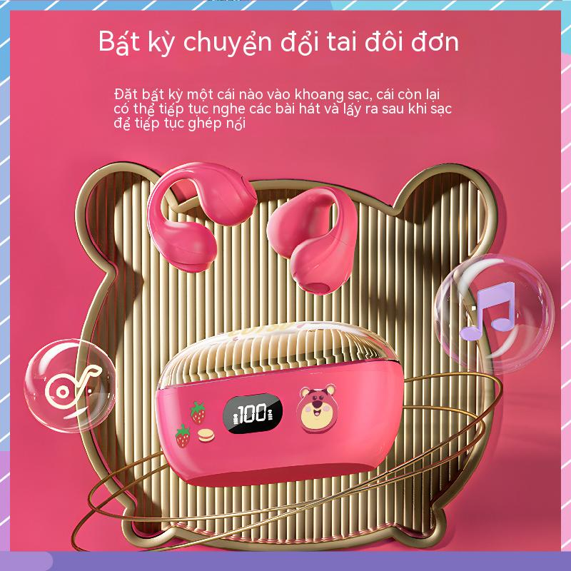 DISNEY Tai Nghe Bluetooth 5.0 Không Dây Có Kẹp Chất Lượng Cao Âm Thanh Sống Động Cho Samsung / Xiaomi / oppo / vivo