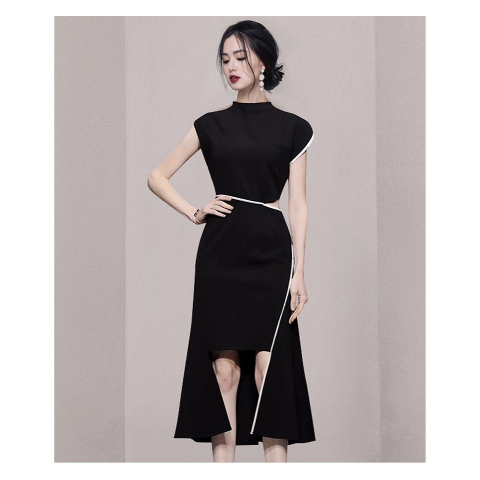 Đầm Đuôi Cá Màu Đen Thanh Lịch Thời Trang Hàn Quốc 2023