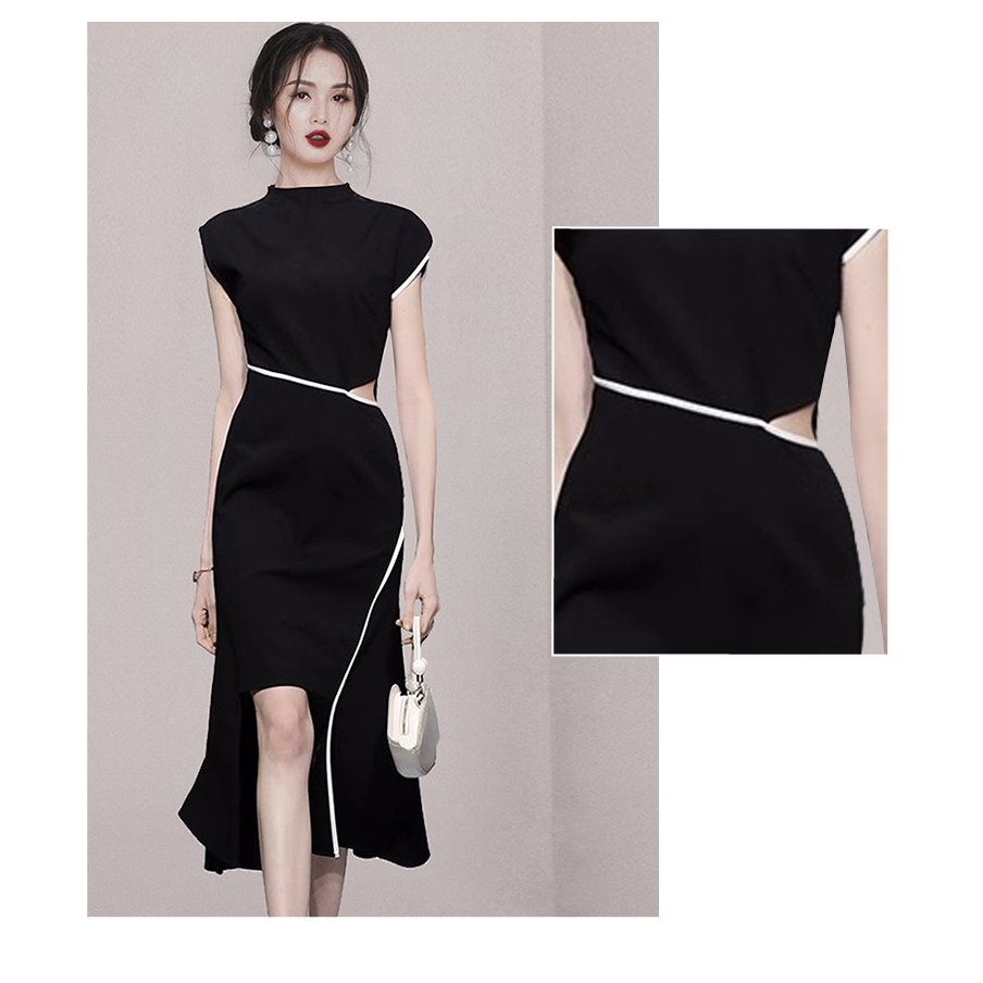 Đầm Đuôi Cá Màu Đen Thanh Lịch Thời Trang Hàn Quốc 2023