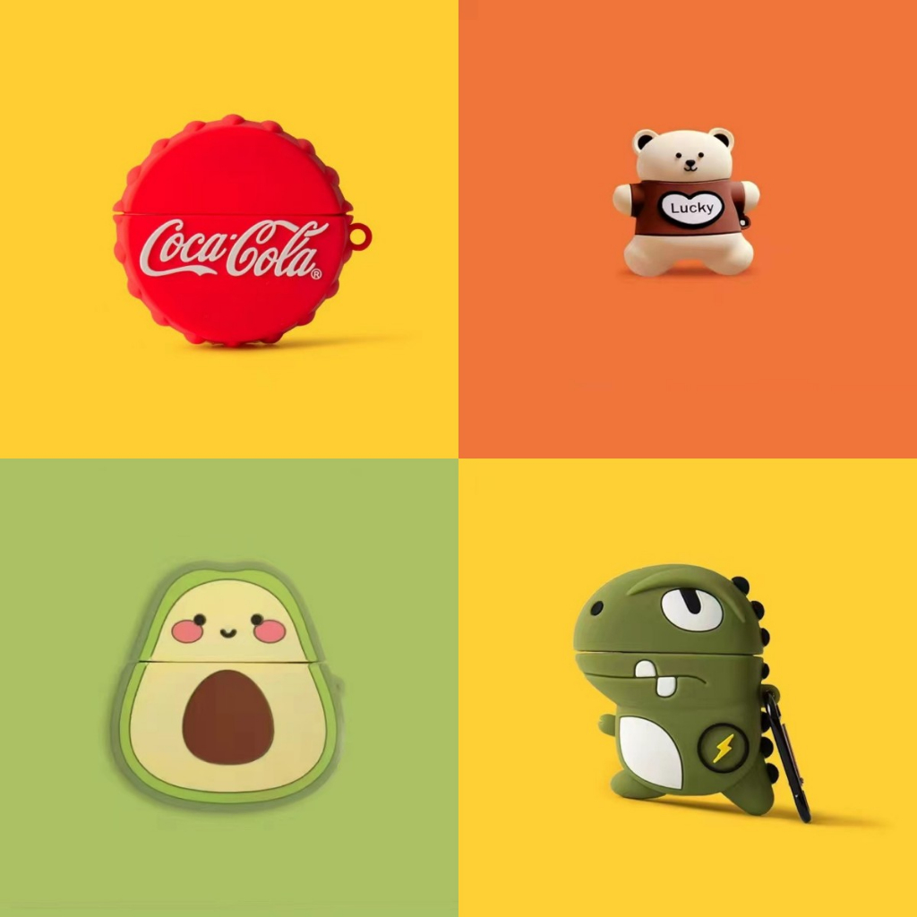 Sẵn Sàng! Cho Pro 4 Case Vỏ Bảo Vệ Hộp Sạc Tai Nghe No.2 Pro 4 Mềm Hình Siêu Nhân/ Khủng Long Dễ Thương