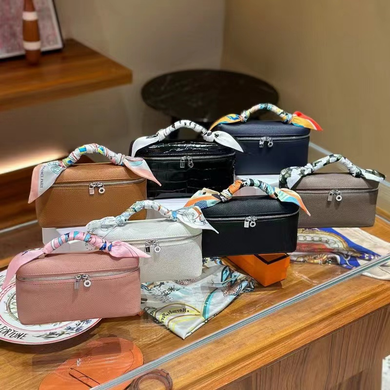 LP19 Túi Xách Nữ Loro*Piana Gigi Cùng một loại Đầu Lâu Bò Thật Túi Đeo Chéo Đa Năng Thời Trang