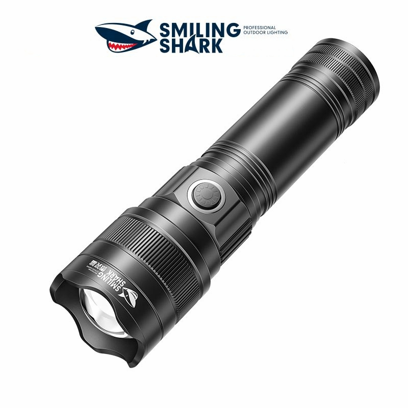 Smiling Shark SD-5029 Đèn pin siêu sáng M80 9000lm LED Hình Cá Mập Chống Nước Với 5 Chế Độ Chiếu