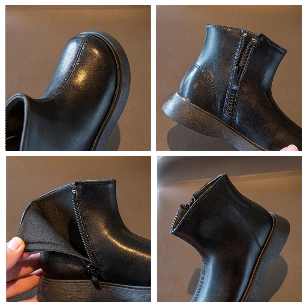 Giày Bốt Martin Da Mềm Thoải Mái Thời Trang Xuân Thu Cho Bé