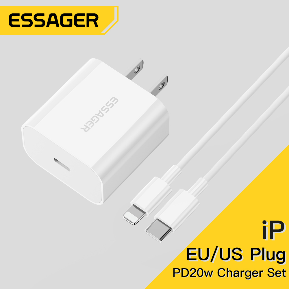 Dây Cáp Sạc Essager 20W IP Dành Cho Ios Type C Sang L