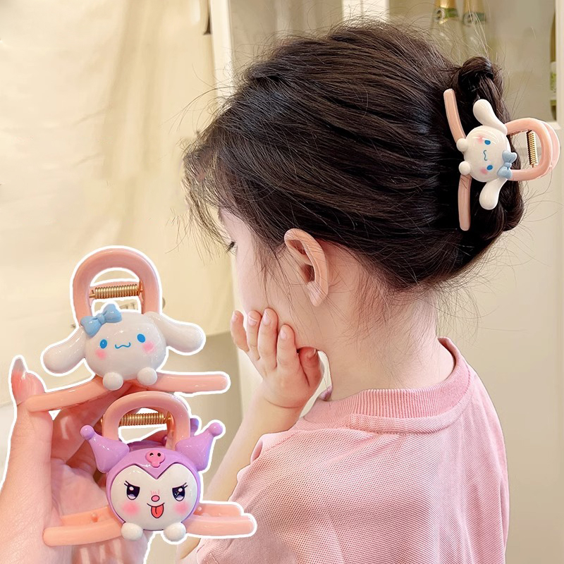SANRIO Kẹp Tóc Hình Gấu Hoạt Hình Phong Cách Hàn Quốc Xinh Xắn