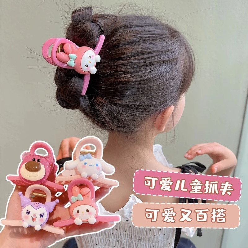 SANRIO Kẹp Tóc Hình Gấu Hoạt Hình Phong Cách Hàn Quốc Xinh Xắn