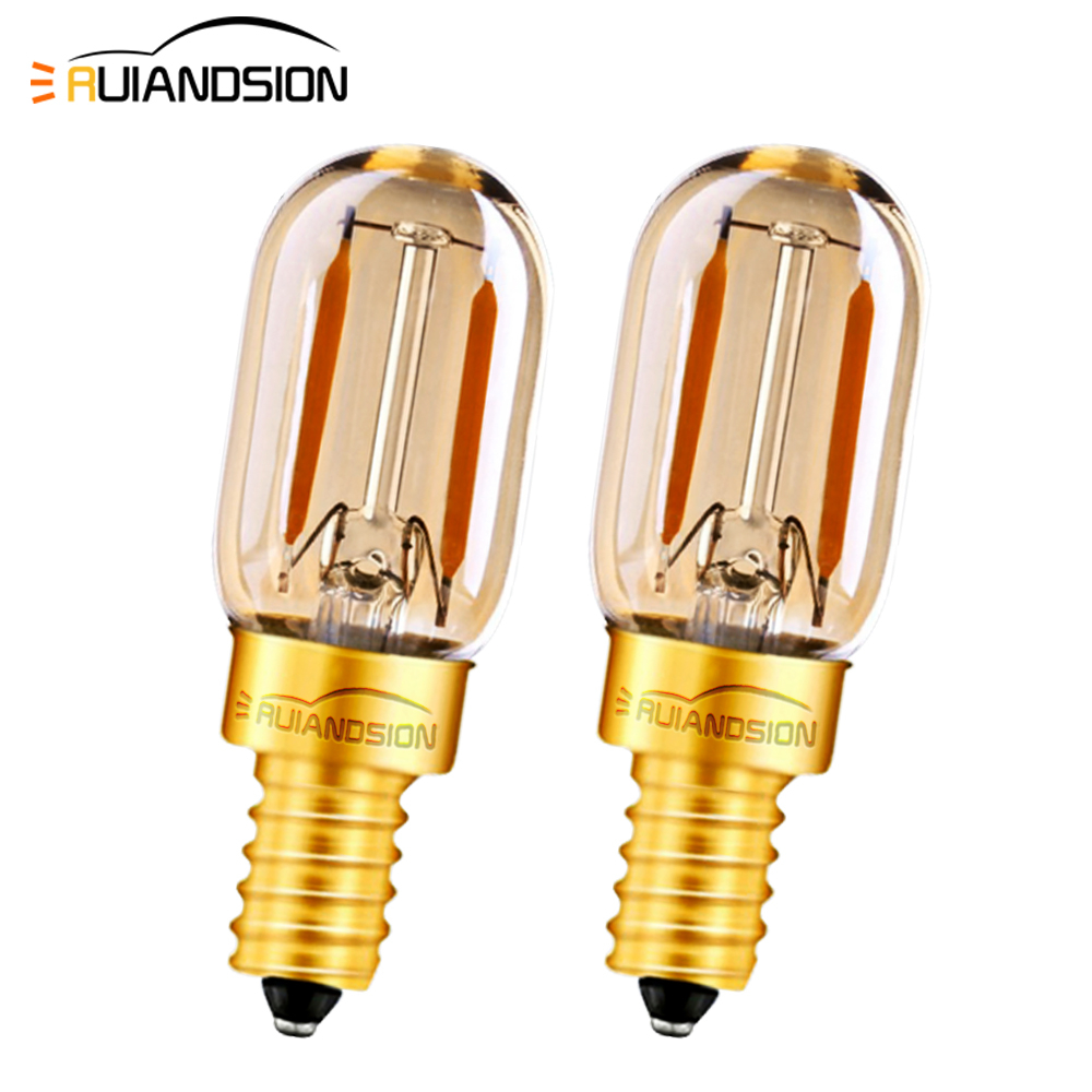 Ruiandsion E12 E14 Vintage Edison Bóng Đèn LED 2200K 1W Cho RV Đèn Chùm Đèn Bàn Trang Trí Gia Đình
