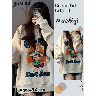 Áo Sweater Lông Cừu Cổ Tròn In Họa Tiết Thời Trang Mới Cho Nữ