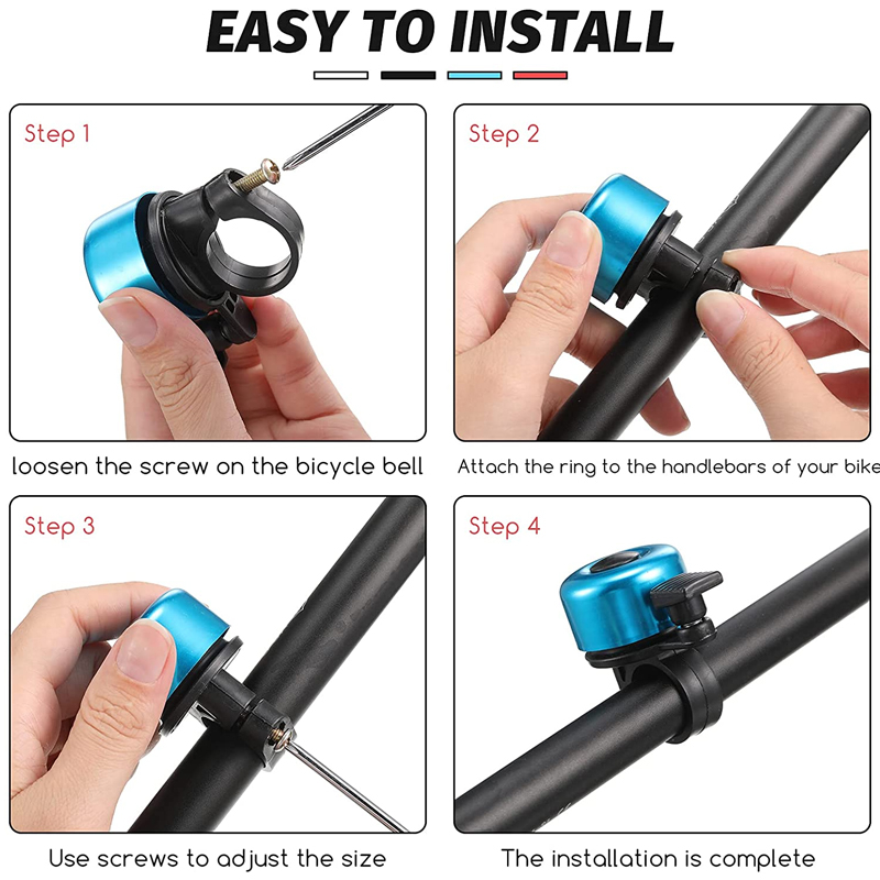 Chuông mini bằng hợp kim nhôm cho xe đạp leo núi FF86