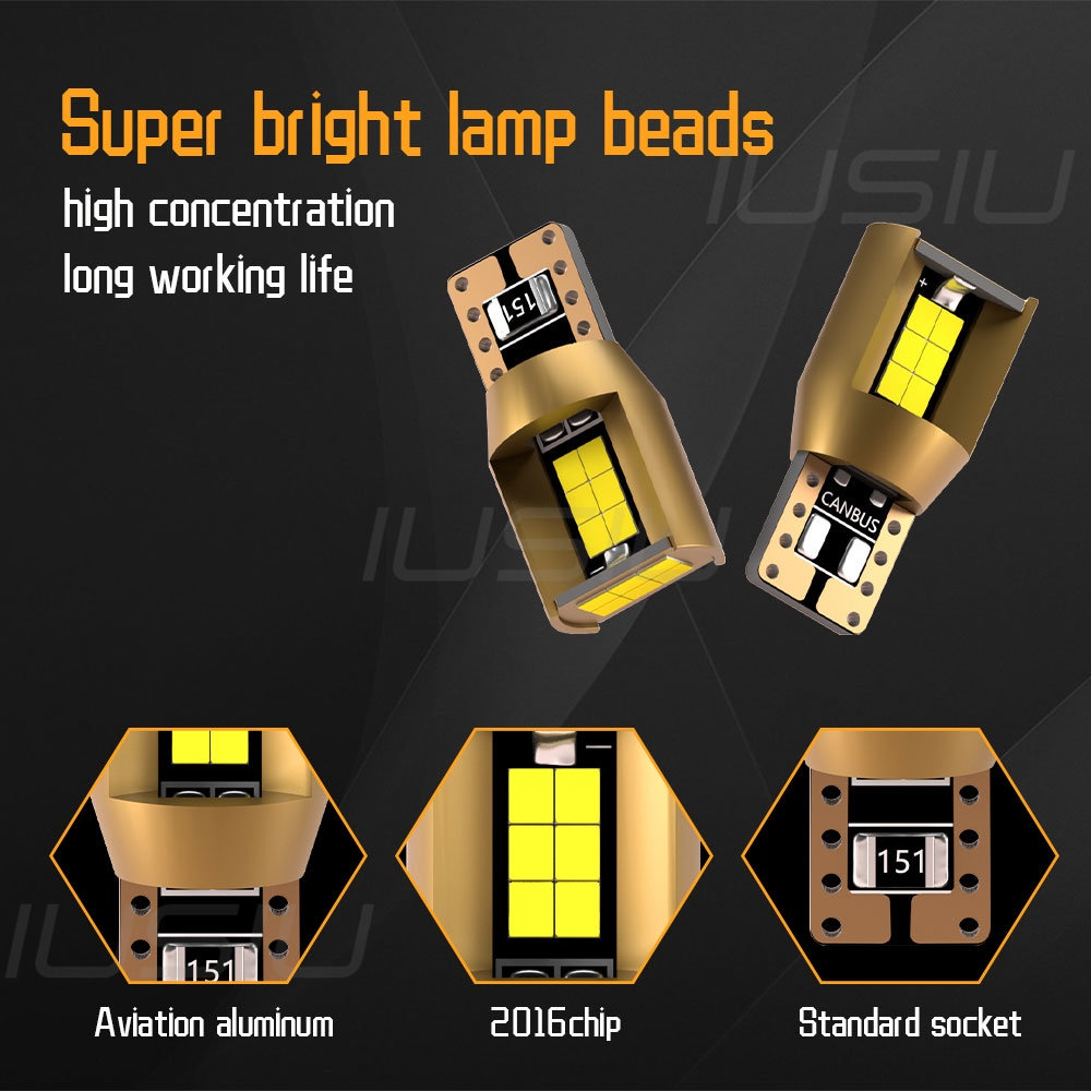 Đèn Led T10 194 W5W WY5W 2016 18SMD Ánh Sáng Trắng Cao Cấp Cho Xe Ô Tô