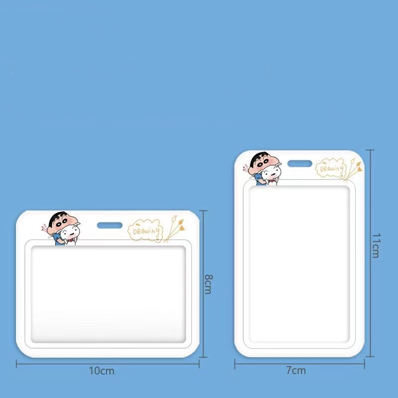 Ví Đựng Thẻ Họa Tiết Hoạt Hình Cậu Bé Bút Chì Dễ Thương Tiện Dụng Cho Học Sinh / Văn Phòng