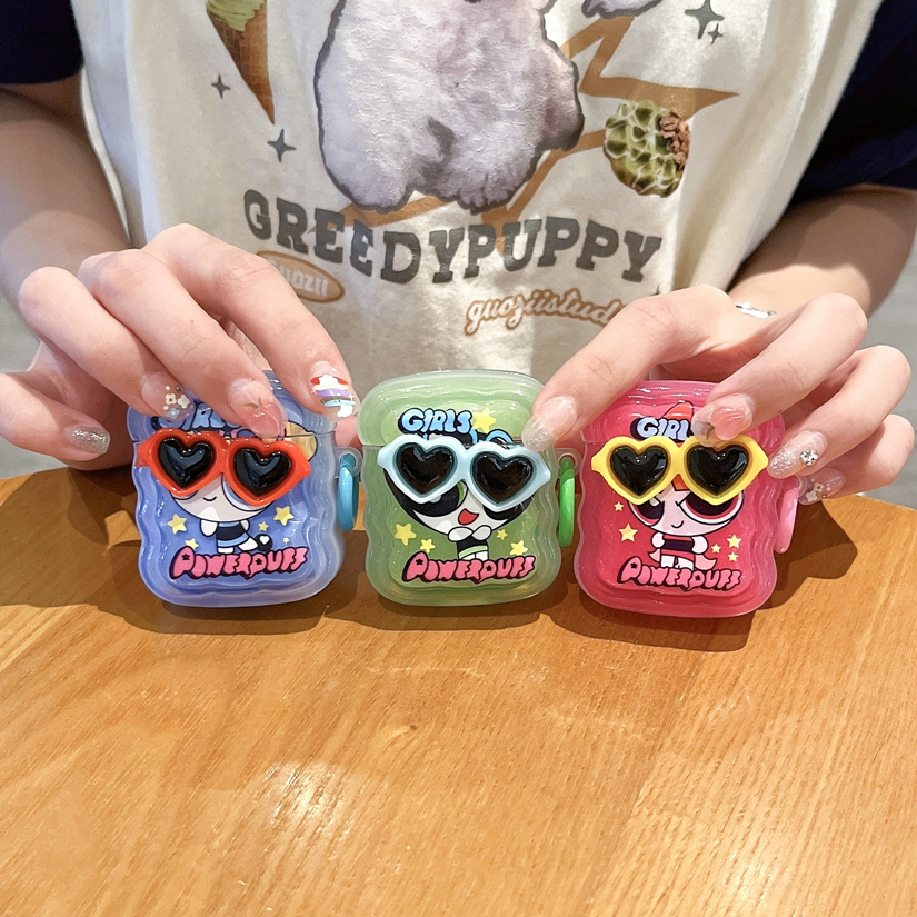 Vỏ Bảo Vệ Hộp Sạc Tai Nghe Airpods pro gen 2 / 1 / 2 / pro Hình Các Cô Gái Siêu Nhân Dễ Thương