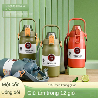 Bình Nước Giữ Nhiệt Cỡ Lớn Bằng Thép Không Gỉ Cao Cấp
