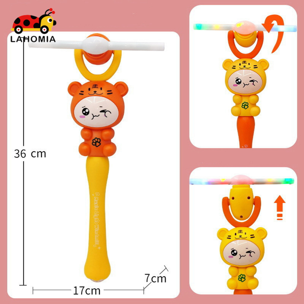 LAHOMIA Đồ Chơi Chong Chóng Gió Có Đèn LED Và Nhạc Vui Nhộn Cho Bé