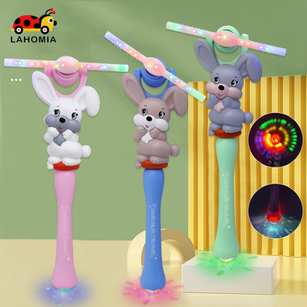 LAHOMIA Đồ Chơi Chong Chóng Gió Có Đèn LED Và Nhạc Vui Nhộn Cho Bé