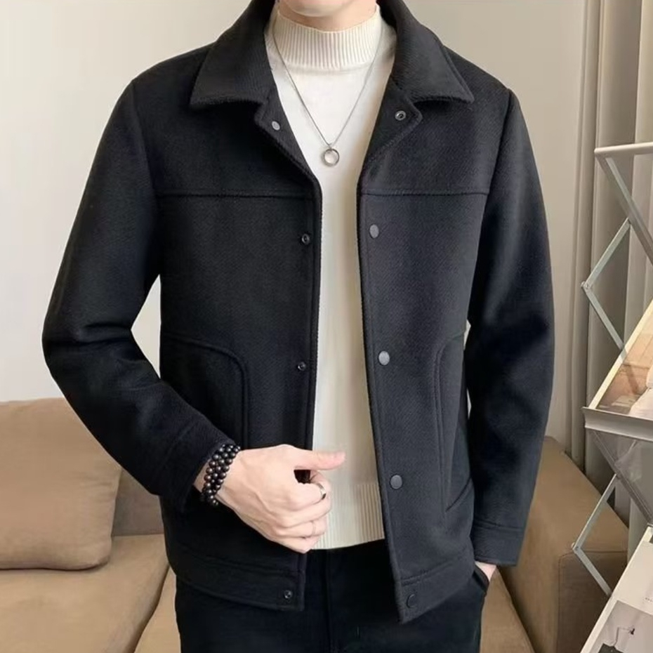 Áo khoác tay dài dày dặn thời trang trẻ trung cao cấp cho nam áo khoác nam from rộng áo khoác bomber nam mùa thu và mùa đông giữ ấm chống gió làm dày chất lượng cao Áo khoác namữ