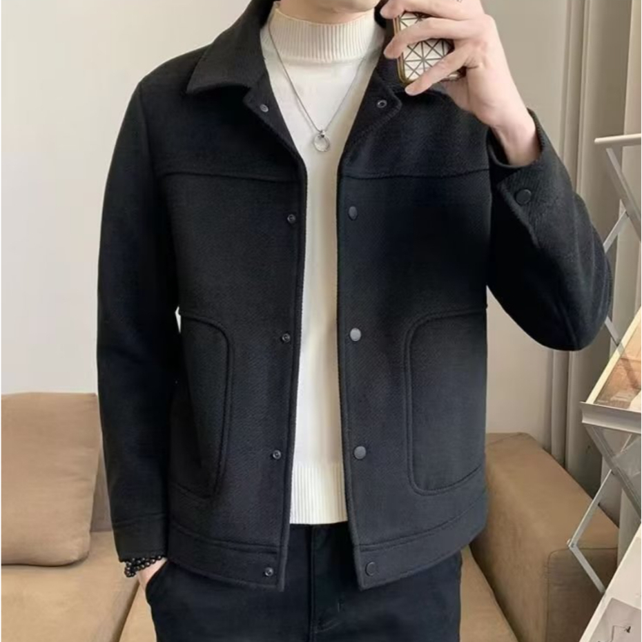 Áo khoác tay dài dày dặn thời trang trẻ trung cao cấp cho nam áo khoác nam from rộng áo khoác bomber nam mùa thu và mùa đông giữ ấm chống gió làm dày chất lượng cao Áo khoác namữ