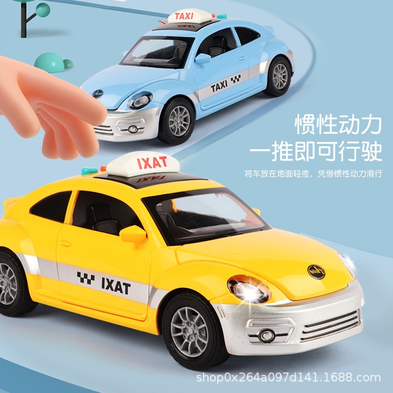 Xe Taxi Đồ Chơi Điện Tử Có Nhạc Và Đèn Cho Bé Trai Và Bé Gái Tuổi1 +