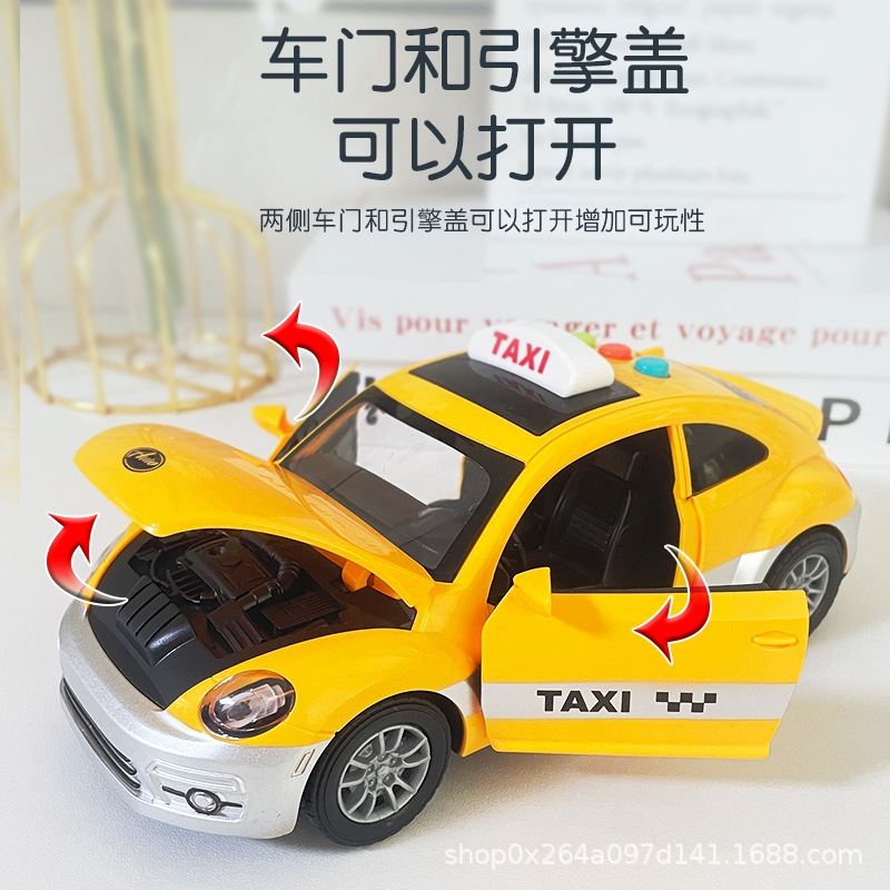 Xe Taxi Đồ Chơi Điện Tử Có Nhạc Và Đèn Cho Bé Trai Và Bé Gái Tuổi1 +