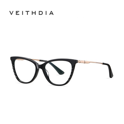 Veithdia Gọng Kính Kim Loại Mắt Mèo Chống Ánh Sáng Xanh BJ9212