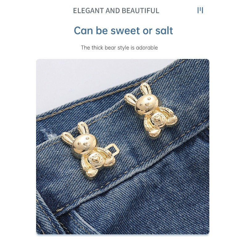 ✨✨Nút Thắt Lưng Có Thể Tháo Rời Hình Thỏ Nhỏ Dễ Thương