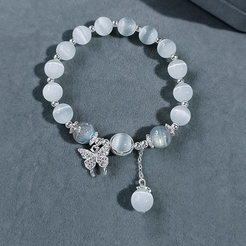 ✨✨Vòng Tay Mặt Bướm Đính Đá Opal Nhân Tạo Thời Trang
