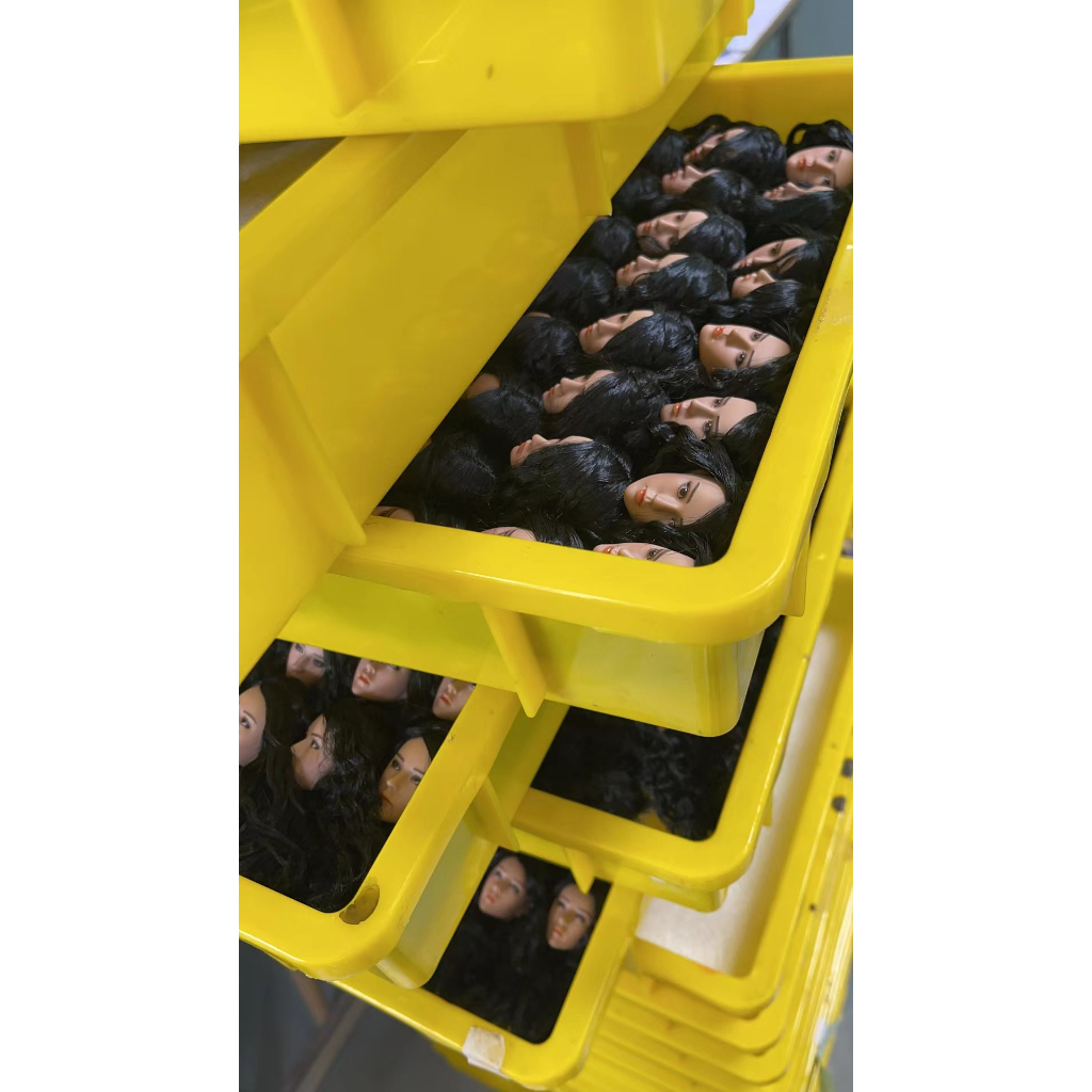 Đầu Mô Hình Nhân Vật Nữ Chiến Binh Màu Đen 12 "PL2022-190B Tỉ Lệ 1 / 6