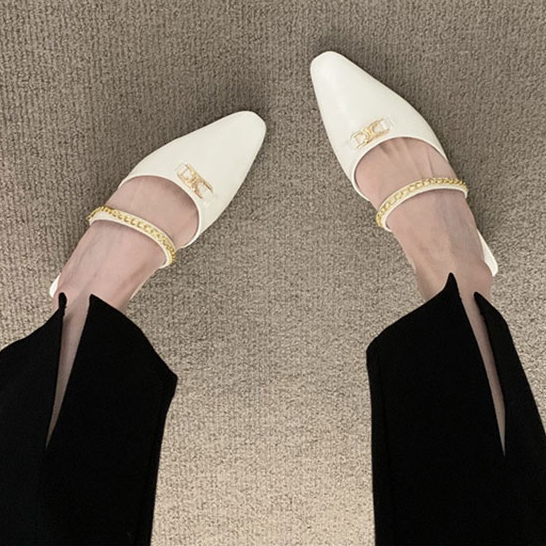 Hong Kong Premium shoes❥Dép Sandal Bít Mũi Phong Cách Pháp Thời Trang Mùa Hè Cao Cấp