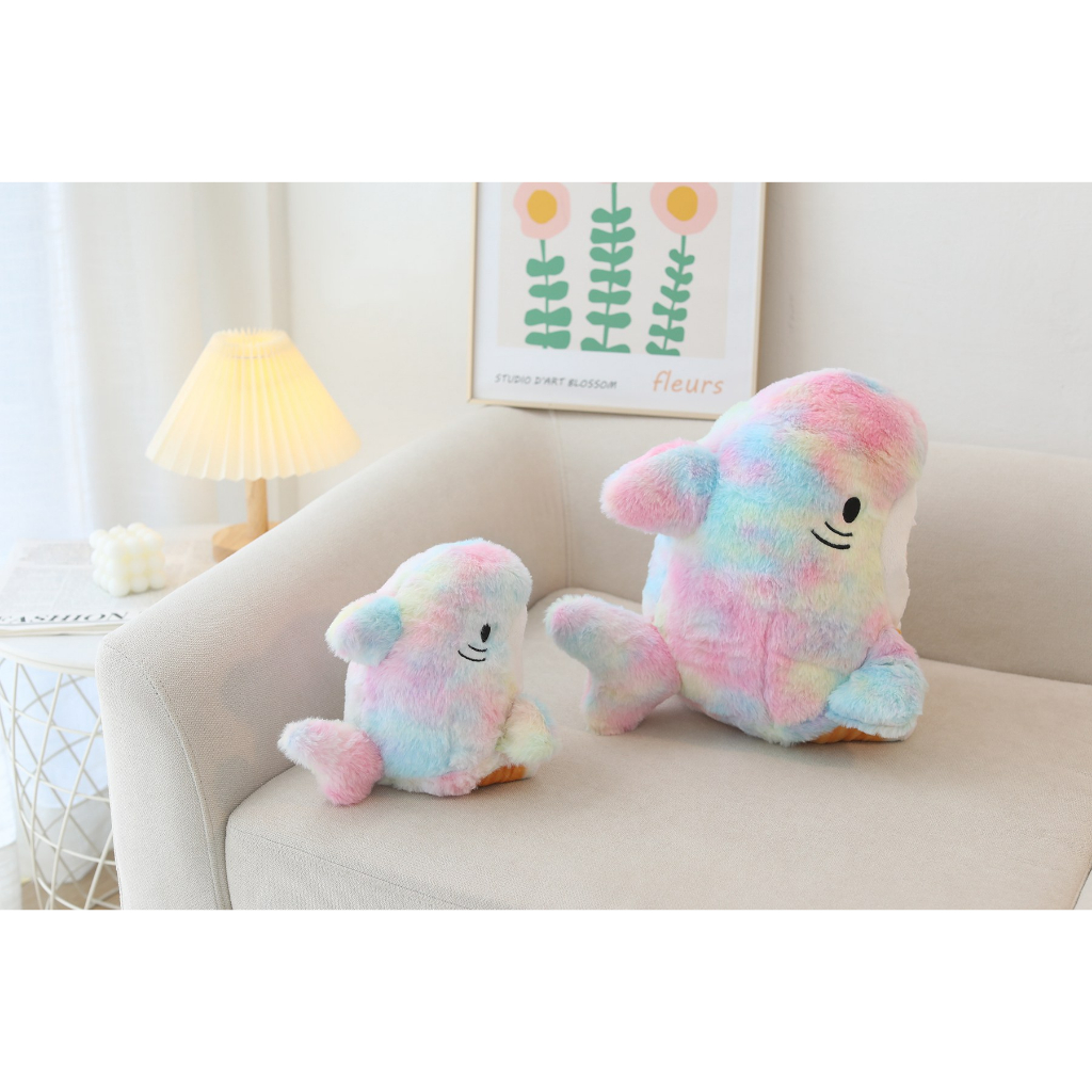 Gau Bông con mèo hóa trang cá mập Đồ chơi nhồi bông Hình Cá Mập Dễ Thương Cho Bé